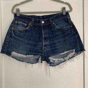 Levi's | Deconstructed 501 Vintage Jean Cut Off Shorts | 34